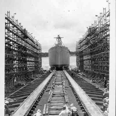 S. S. John Philip Sousa Hull #8 launching