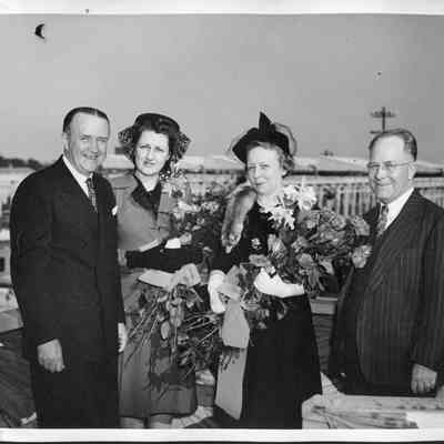 Launch group for the S.S. Edward M. House on October 23, 1943
