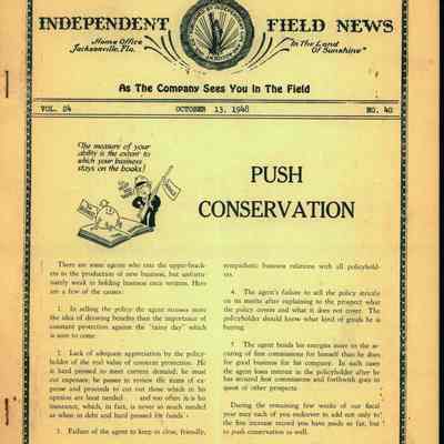 Independent Field News Magazine. October 13, 1948