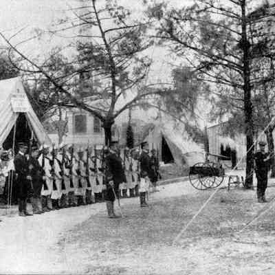 Guards Standing Watch at Hemming Park