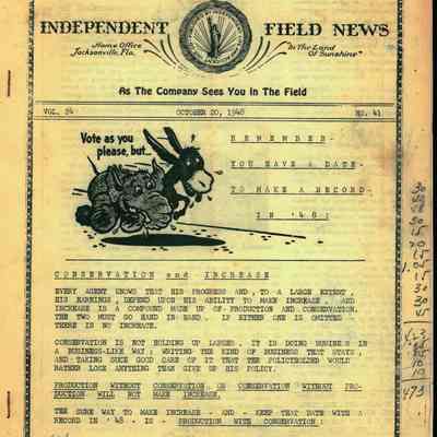 Independent Field News Magazine. October 20, 1948