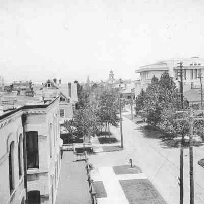 Newnan Street looking north, 1910s.