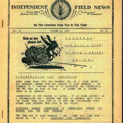 Independent Field News Magazine. October 20, 1948