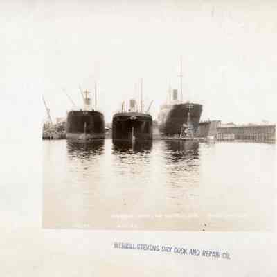 Merrill-Stevens Shipbuilding Corporation view from the St. Johns River