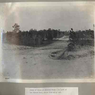 Scene of Hills at Simmons Place to left of Lem Turner Road about five miles