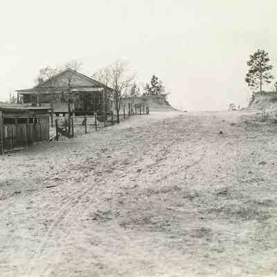 Scene of Hills at Simmons Place to left of Lem Turner Road about five miles