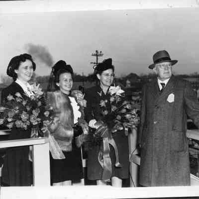 S.S. John White Hull #26 Liberty Ship launch group December 31, 1943