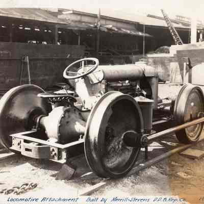 Locomotive attachment built by merrill-Stevens Dry Dock and Repair Co., in 1925