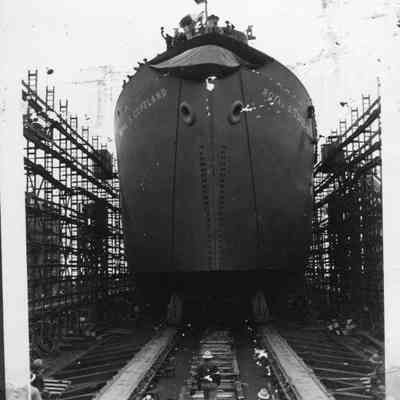 S.S. Royal S. Copeland Liberty Ship launching on 1/11/1944