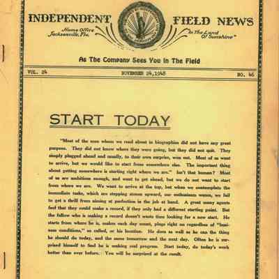 Independent Field News Magazine. November 24, 1948.
