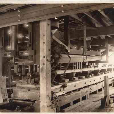 Inside building of carpenter shop at Merrill-Stevens Dry Dock & Repair Corporation.