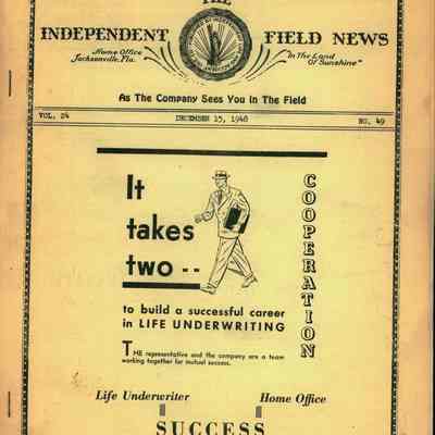 Independent Field News Magazine. December 15, 1948.