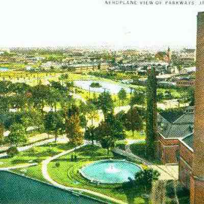 Aeroplane View of Parkways, Jacksonville, Fla.