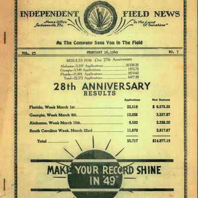 Independent Field News Magazine. February 16, 1949.