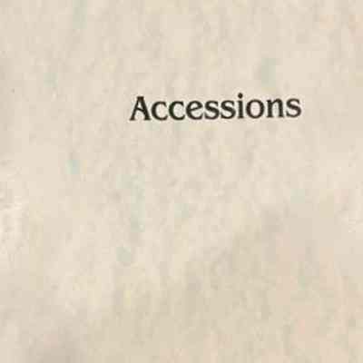 Accessions book 1994-2005