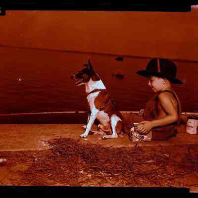 Boy & Dog on Beach