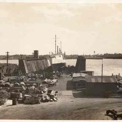 M.S. "Worden" at the Merrill-Stevens Dry Dock & Repair Co.,1939.