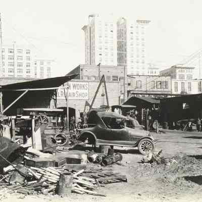 Rear of Bay Street between Laura and Hogan Streets