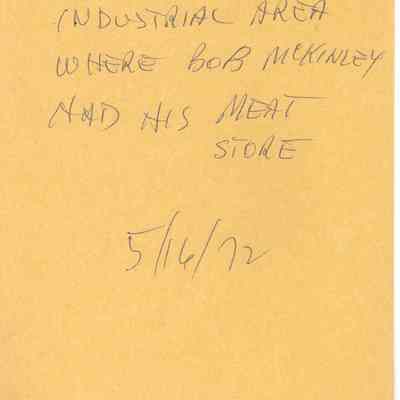 Aerial- Industrial Area Where Bob McKinley had his Meat Store