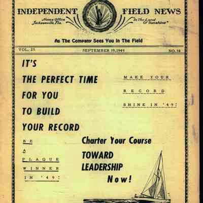 Independent Field News Magazine. September 19, 1949.