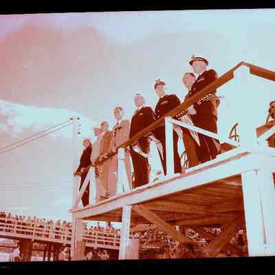 Officials on Pier (at Parade?)