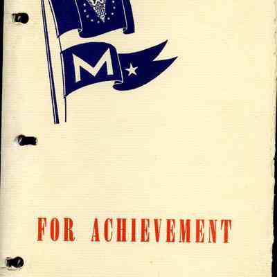 Presentation of the Maritime "M" Pennany Victory Fleet Flag and Maritime Merit Badges to the Men and Women of St. Johns River Shipbuilding Company