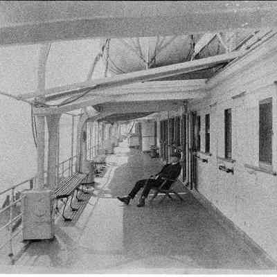 Scene of one of Clyde Liners at Dock