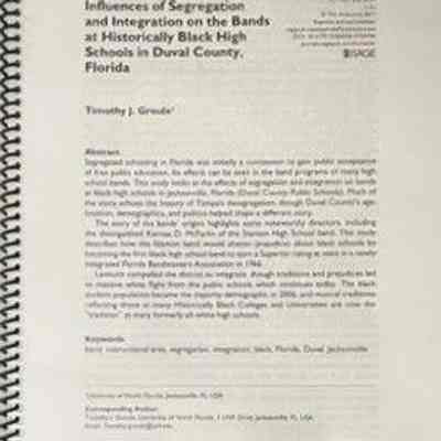 Influences of segregation and integration on the bands at historically Black high schools in Duval County, Florida
