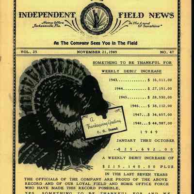 Independent Field News Magazine. November 21, 1949.