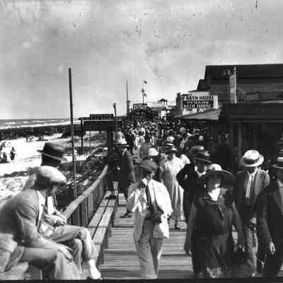 A Day at the Beach: beach boardwalk 1929