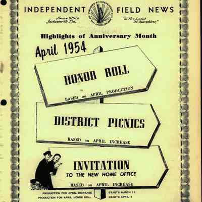 Independent Field News Magazine. March 22, 1954.