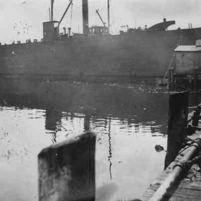 The  Merrill-Stevens docks in the early 1900s.