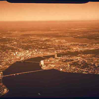Aerial- Downtown Jax