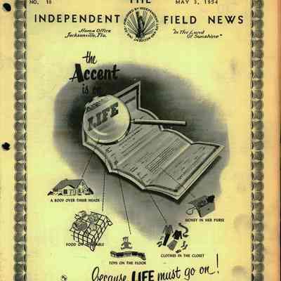Independent Field News Magazine. May 3, 1954.