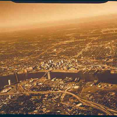 Aerial- Downtown Jax