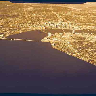 Aerial- Downtown Jax