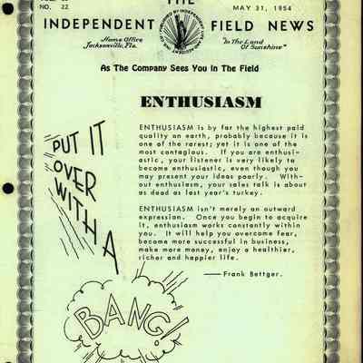 Independent Field News Magazine. May 31, 1954.