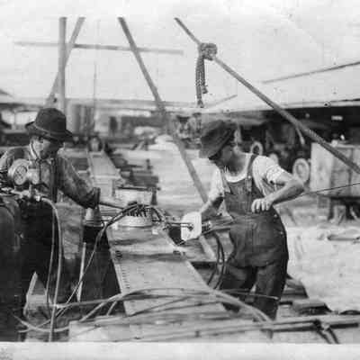 Workers at Merrill-Stevens Co. in the early 1990s