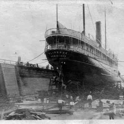 The "Olivette" at the Merrill-Stevens dry dock.