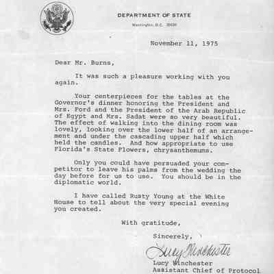 Mr. Burns letter