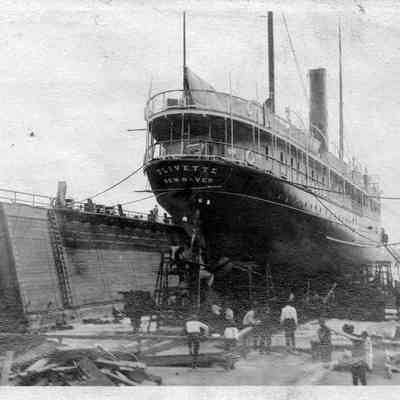 The "Olivette" at the Merrill-Stevens drydock.