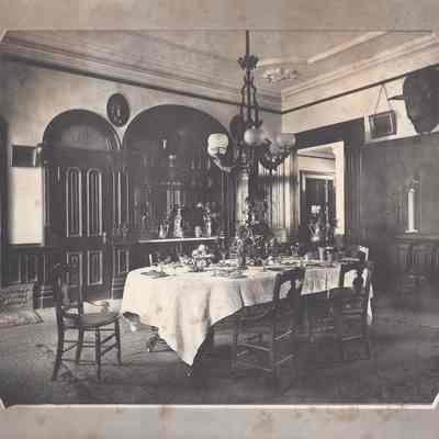Partial photograph composite dining room