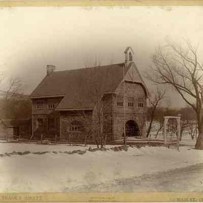 photo of Darlington Schoolhouse looking NW, by Frank P. Jewett, Orange, NY
