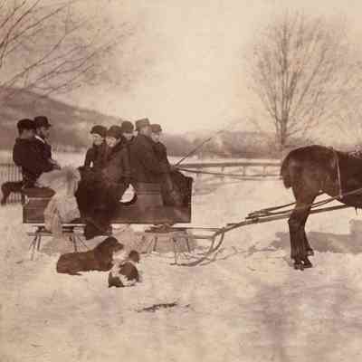 Sleigh ride on the Havemeyer Estate