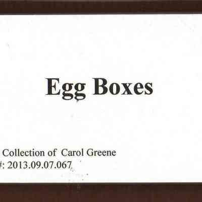 Egg Boxes Caption