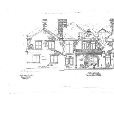 Architectural Drawing of Mayer-Birch Mansion