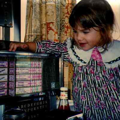 Girl and Jukebox at Pal's Diner