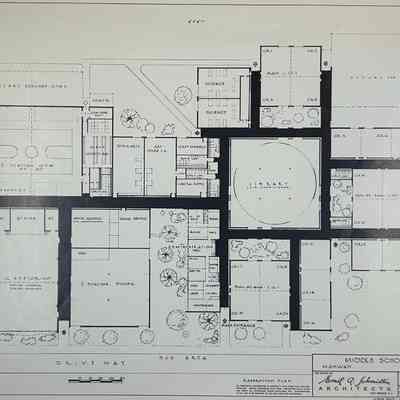 Illustration of the floor plan of Ramapo Ridge Middle School