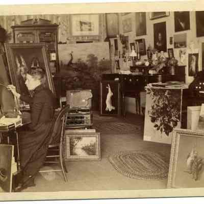 Rosa Cass in Art Studio