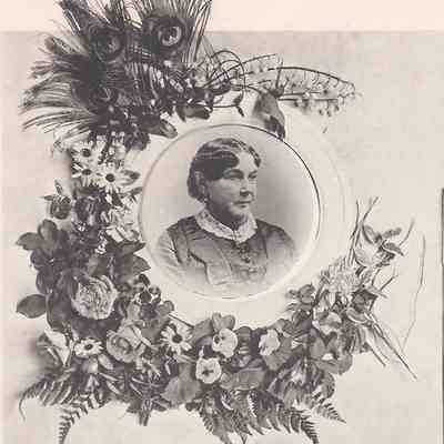 Partial photograph composite Grandmother Miller (Colonel's wife)